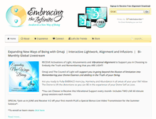 Tablet Screenshot of embracingtheinfinite.com